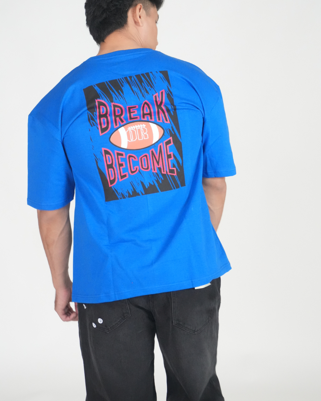 Bloom 240 GSM Oversized Tshirt - Blue
