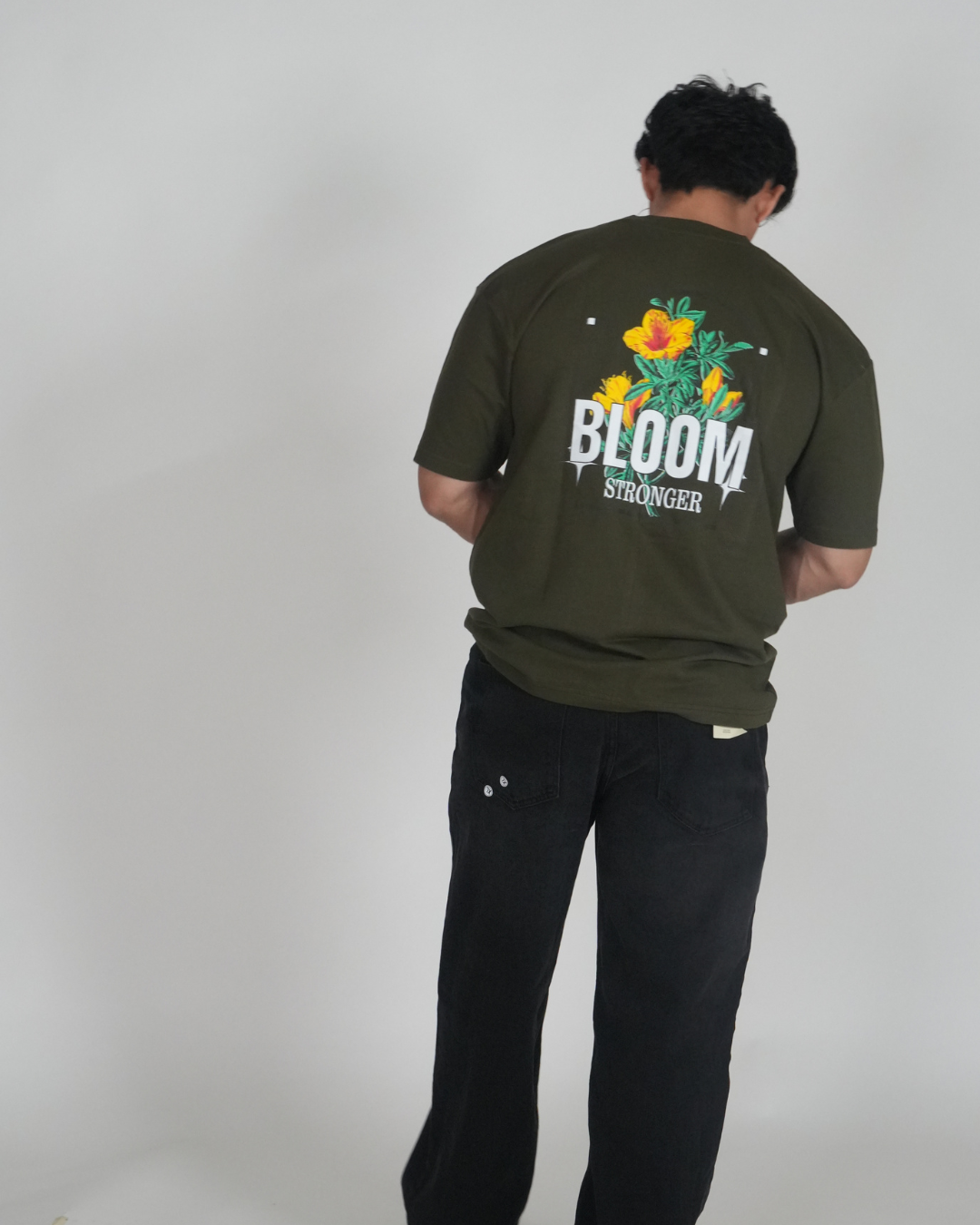 Bloom green unisex 240 GSM Oversized tshirt