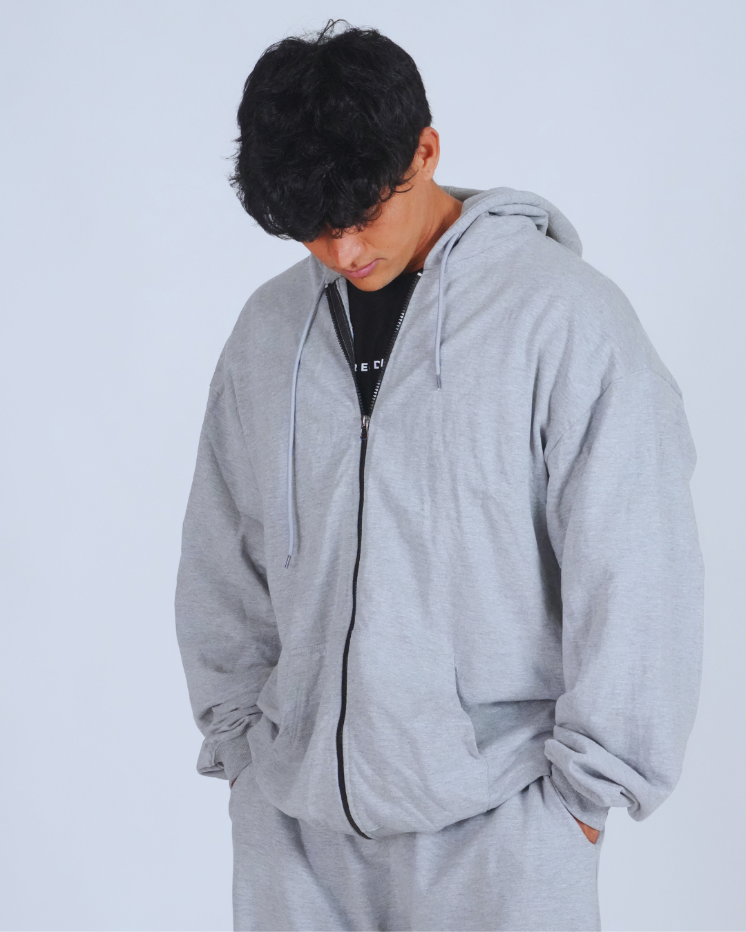 300 GSM summer edition Zipper Jackets - Grey melange