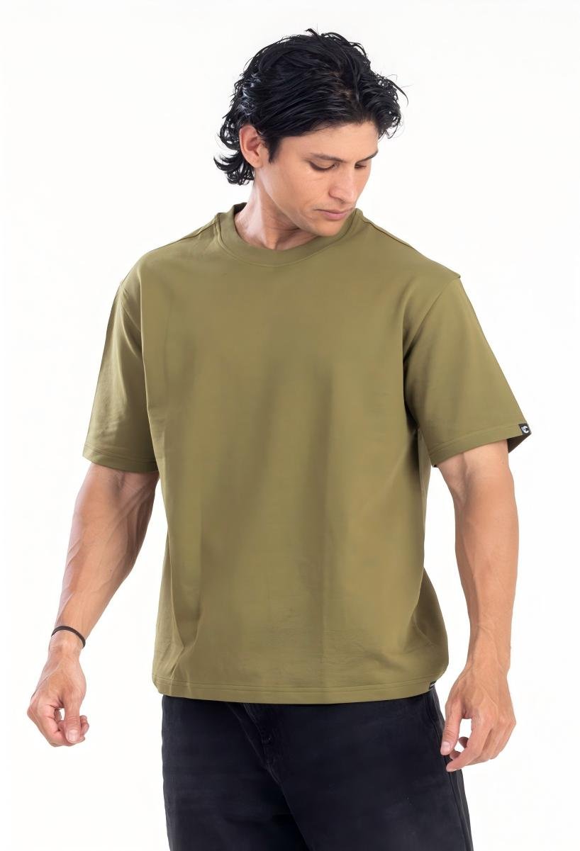 Creed Brown Round Neck Oversized Tshirt - 100% Cotton (260 GSM heavy weight)