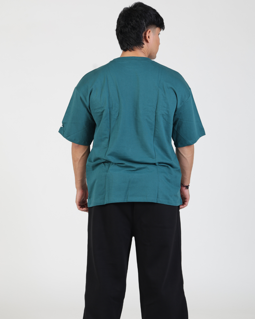 240 GSM Solid Oversized Tshirt (Teal Solid)