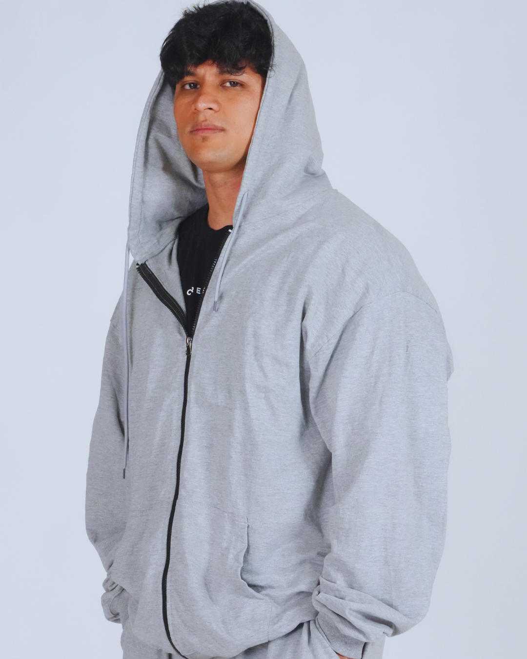 300 GSM summer edition Zipper Jackets - Grey melange