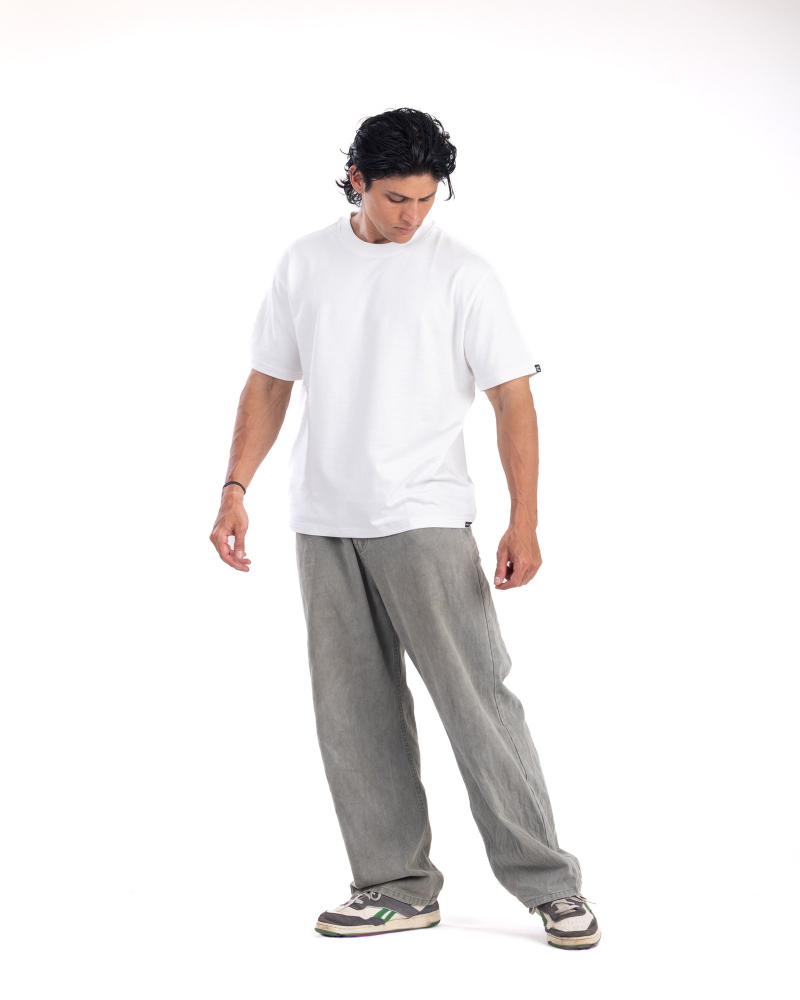 Off white Round Neck Oversized Tshirt - 100% Cotton (260 GSM heavy weight)